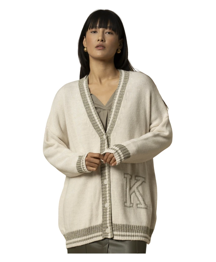 

Повседневный спортивный свитер на пуговицах Kocca, белый