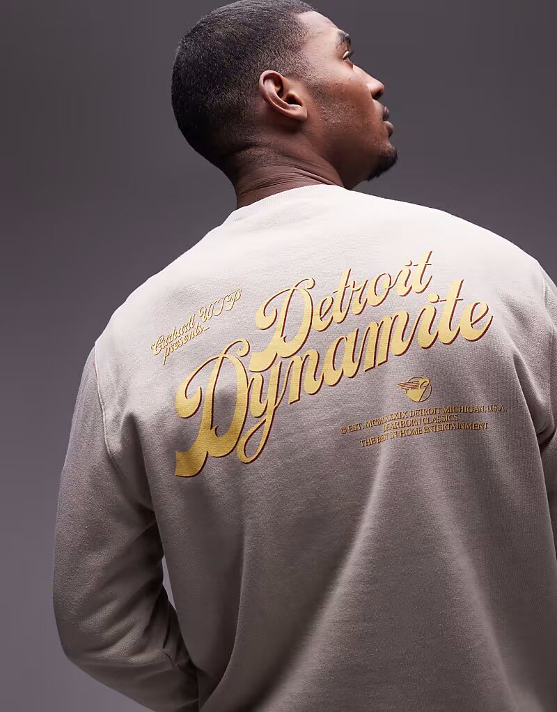 

Толстовка Carhartt WIP Greatest Flicks бежевого цвета