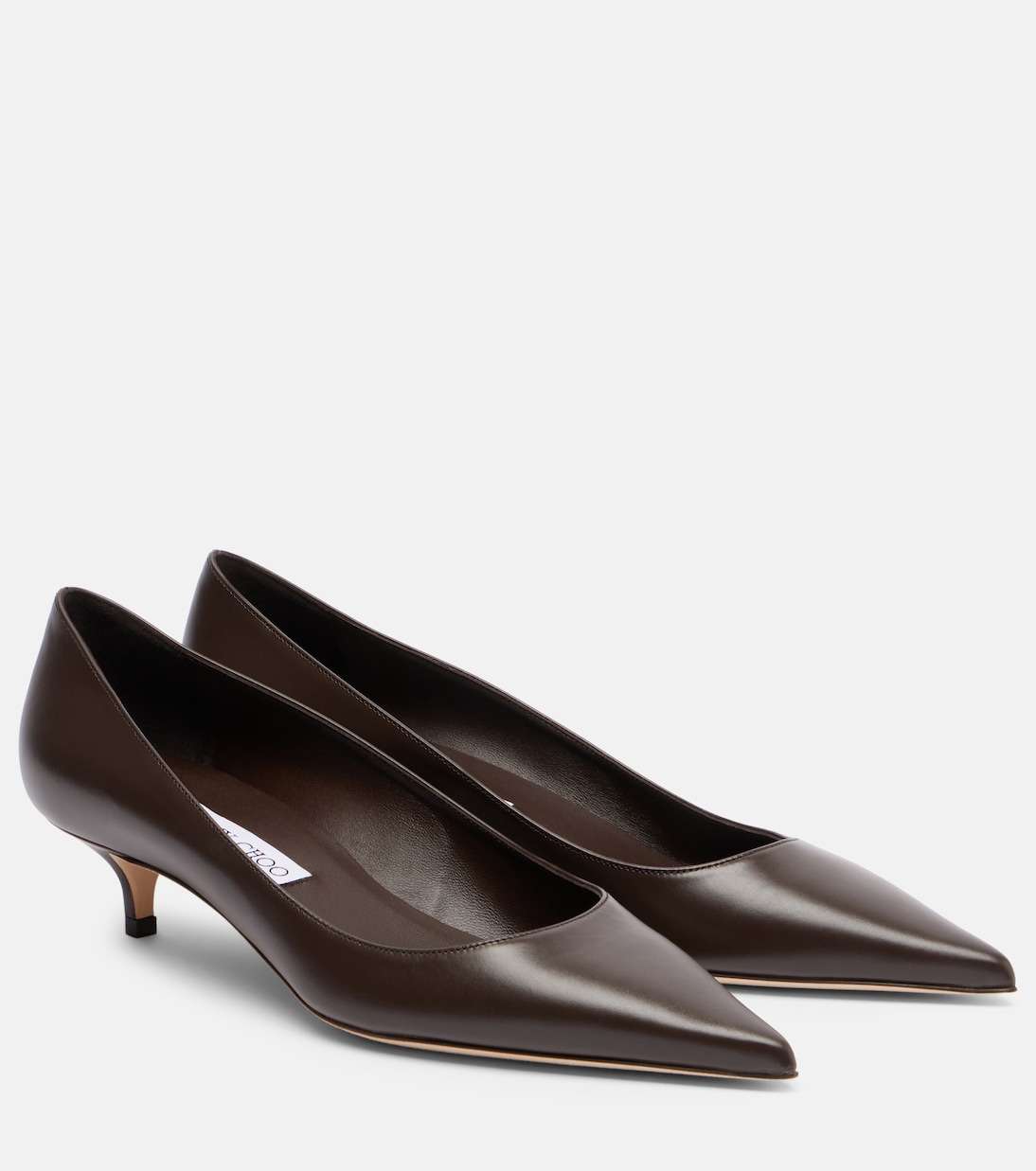 Кожаные туфли Amelia 35 Jimmy Choo, коричневый
