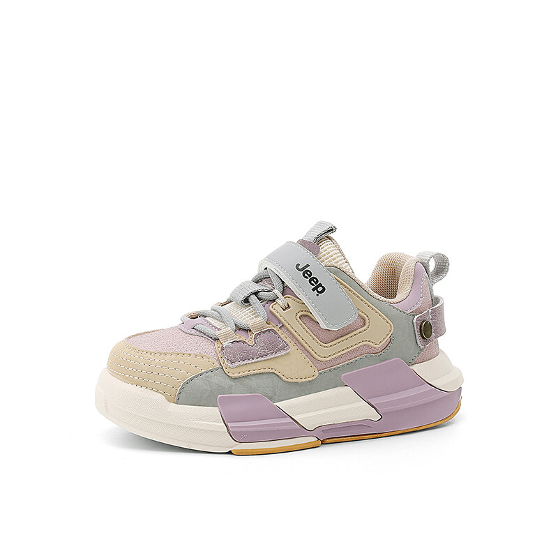 Кроссовки Jeep Kids Skateboarding Shoes Kids Low-top Silver, фиолетовый — фото 2