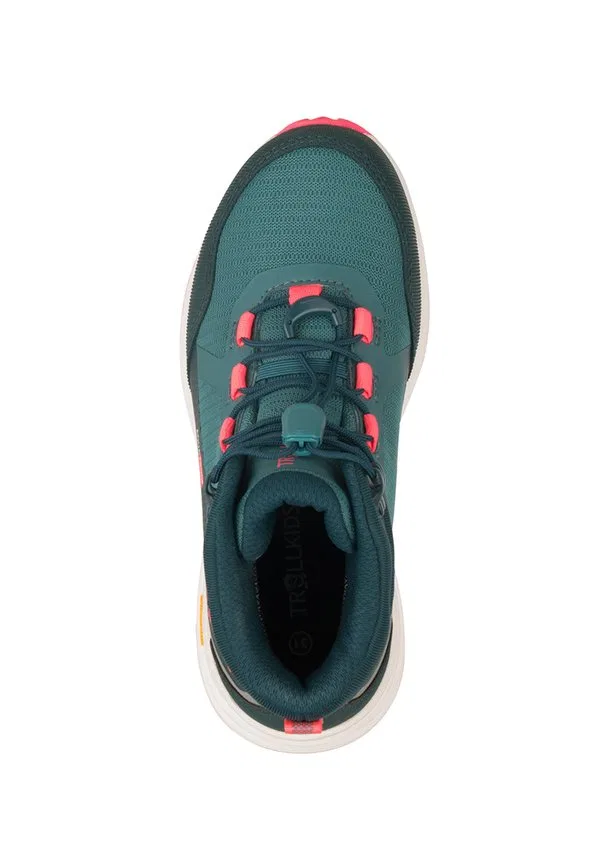 Походные ботинки скарван Trollkids, Dusty Teal/Midnight Petrol/Coral Pink/ — фото 3