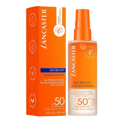 Lan Sun B Солнцезащитная вода SPF 50 Ультралегкая освежающая текстура Lancaster — фото 2