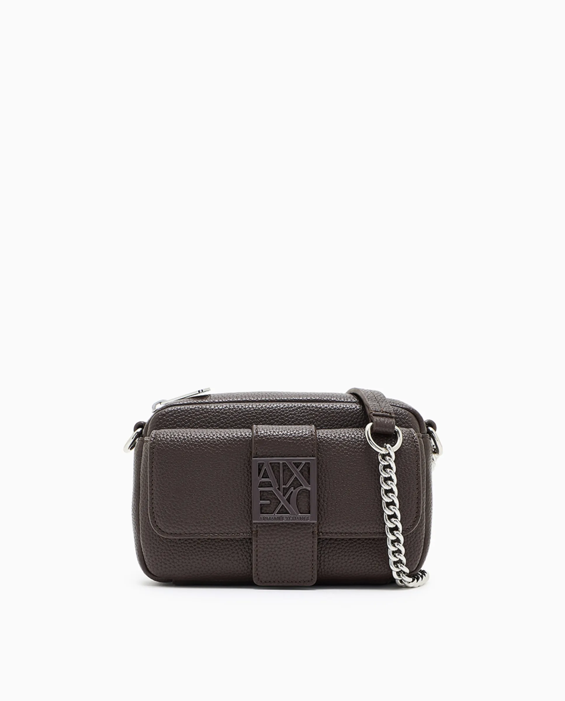 

Женская сумка кросс-боди "Susy Soft" с логотипом и металлической цепочкой Armani Exchange, коричневый