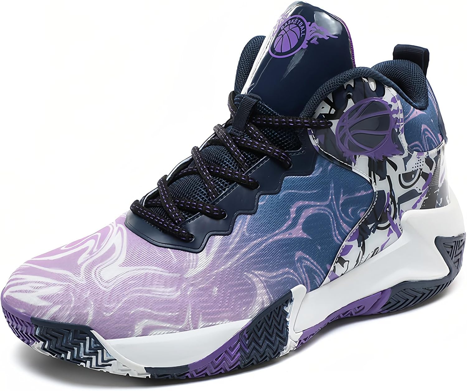 

Мужские баскетбольные кроссовки MAIZUN, модные, нескользящие, легкие, дышащие, для улицы, с амортизацией, для тренировок, бега и ходьбы, фиолетовый