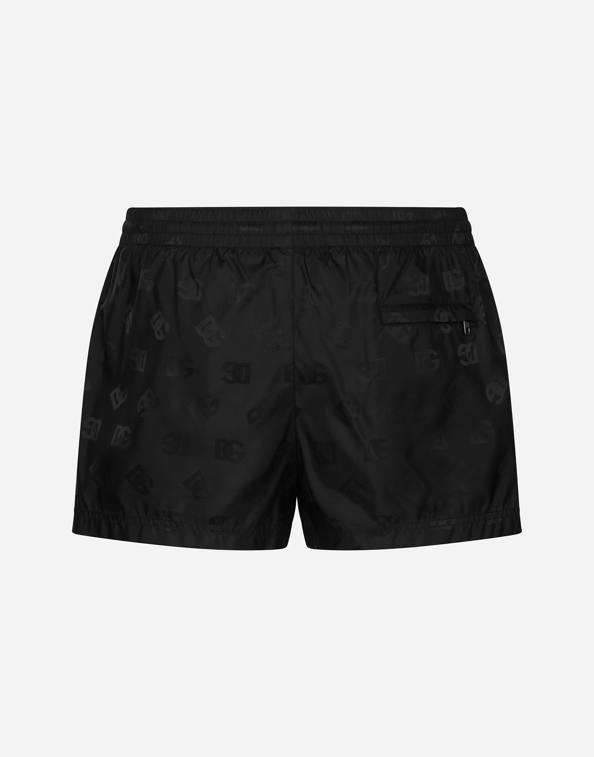 Короткие плавки с жаккардовым монограммным узором dg Dolce & Gabbana, черный — фото 2