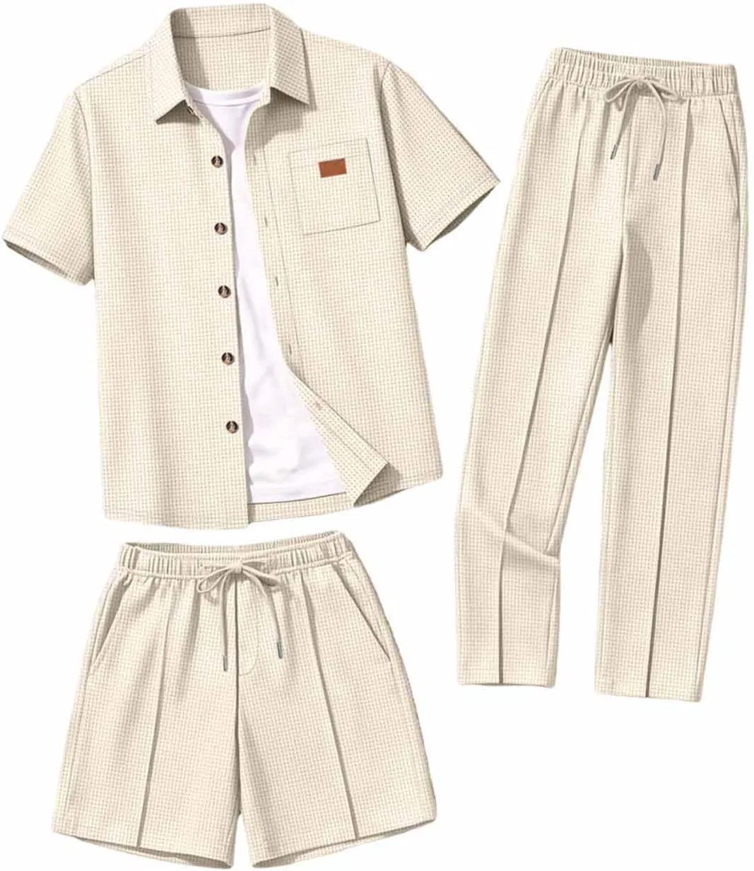Мужской спортивный костюм из 3 предметов, Khaki