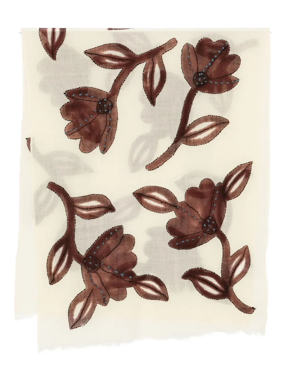 

Шарф с цветочным принтом Sgombero Cantine, нейтральный