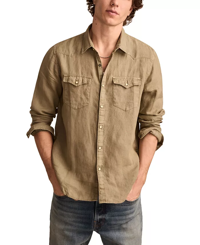 

Мужская рубашка Masa Western с длинным рукавом Lucky Brand, зеленый