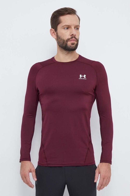 

Тренировочный лонгслив Under Armour, бордовый, Красный, Тренировочный лонгслив Under Armour, бордовый