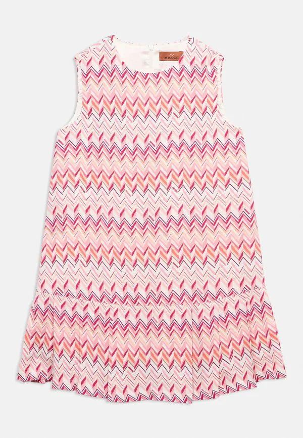 Тканое платье, повседневное платье Missoni, Ivory/Fuchsia — фото 3