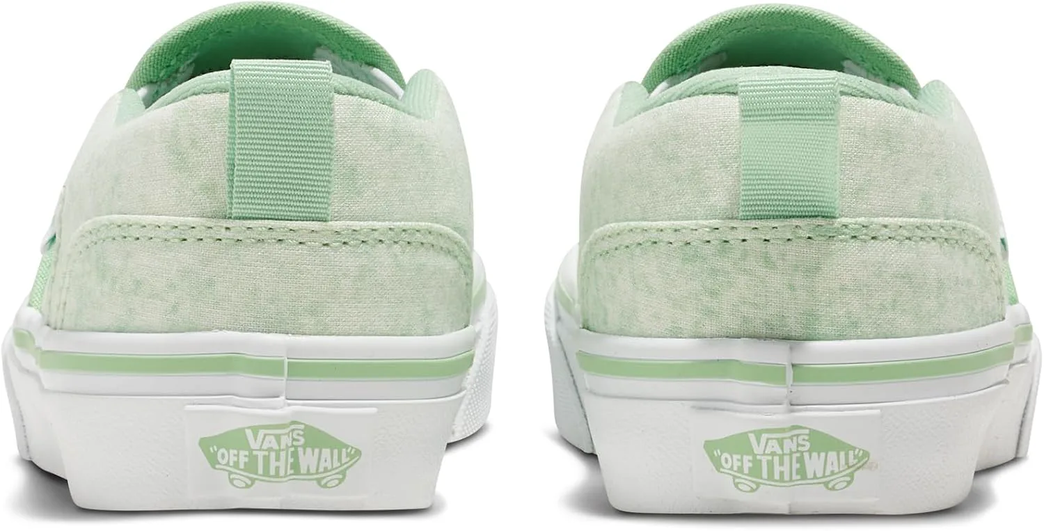 Кеды Vans Asher без шнурков для детей и подростков, зеленый — фото 3