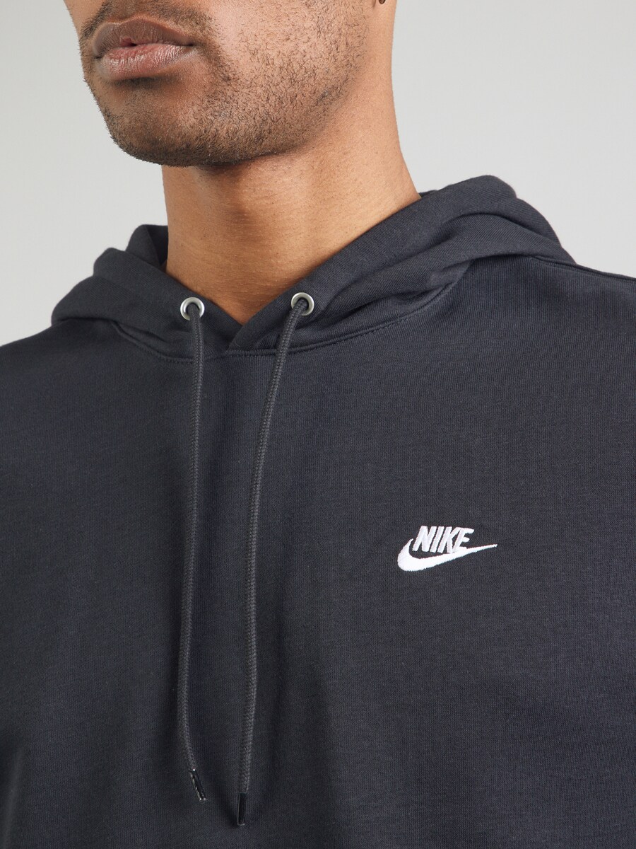 Толстовка Nike Sportswear Club Fleece, черный — фото 3