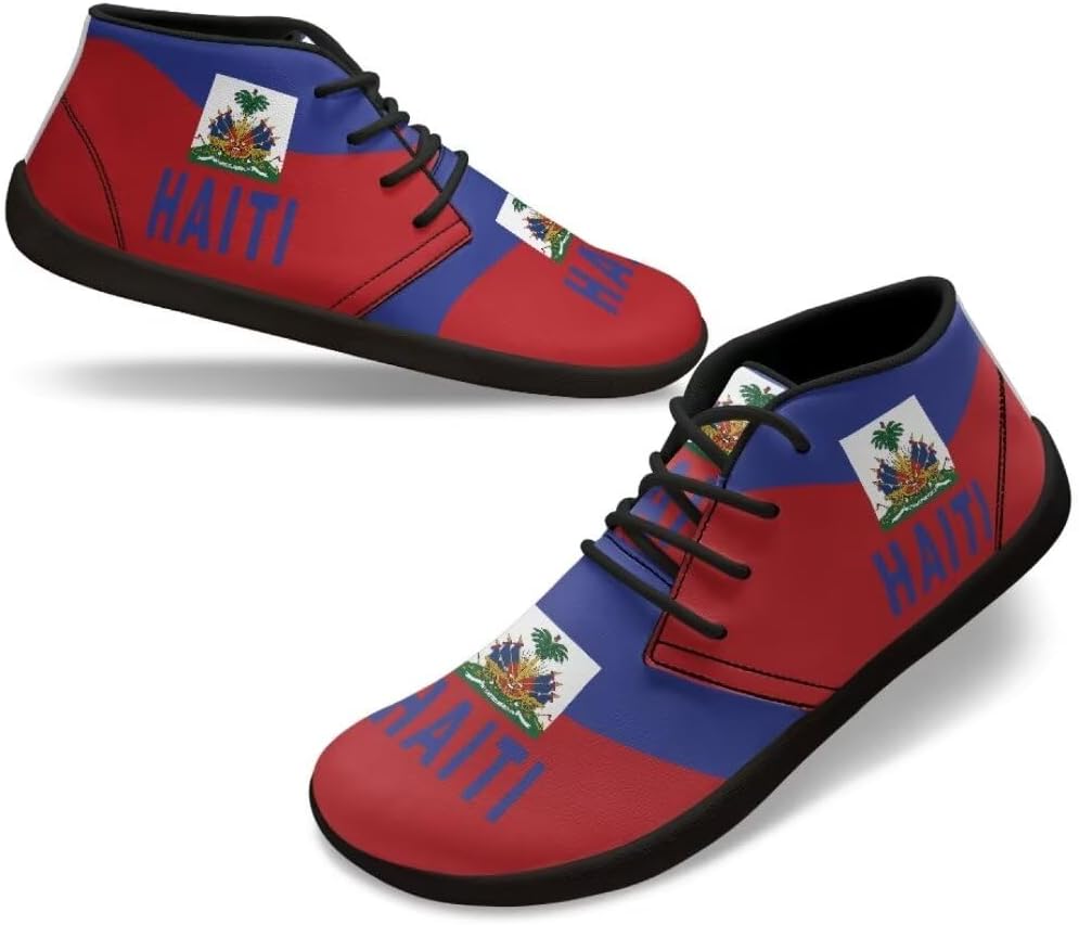 

Женские и мужские минималистичные кроссовки для бега, здоровые и противоскользящие кроссовки, оптимальное расслабление, мягкая подкладка Fuialdolg, Haiti Flag