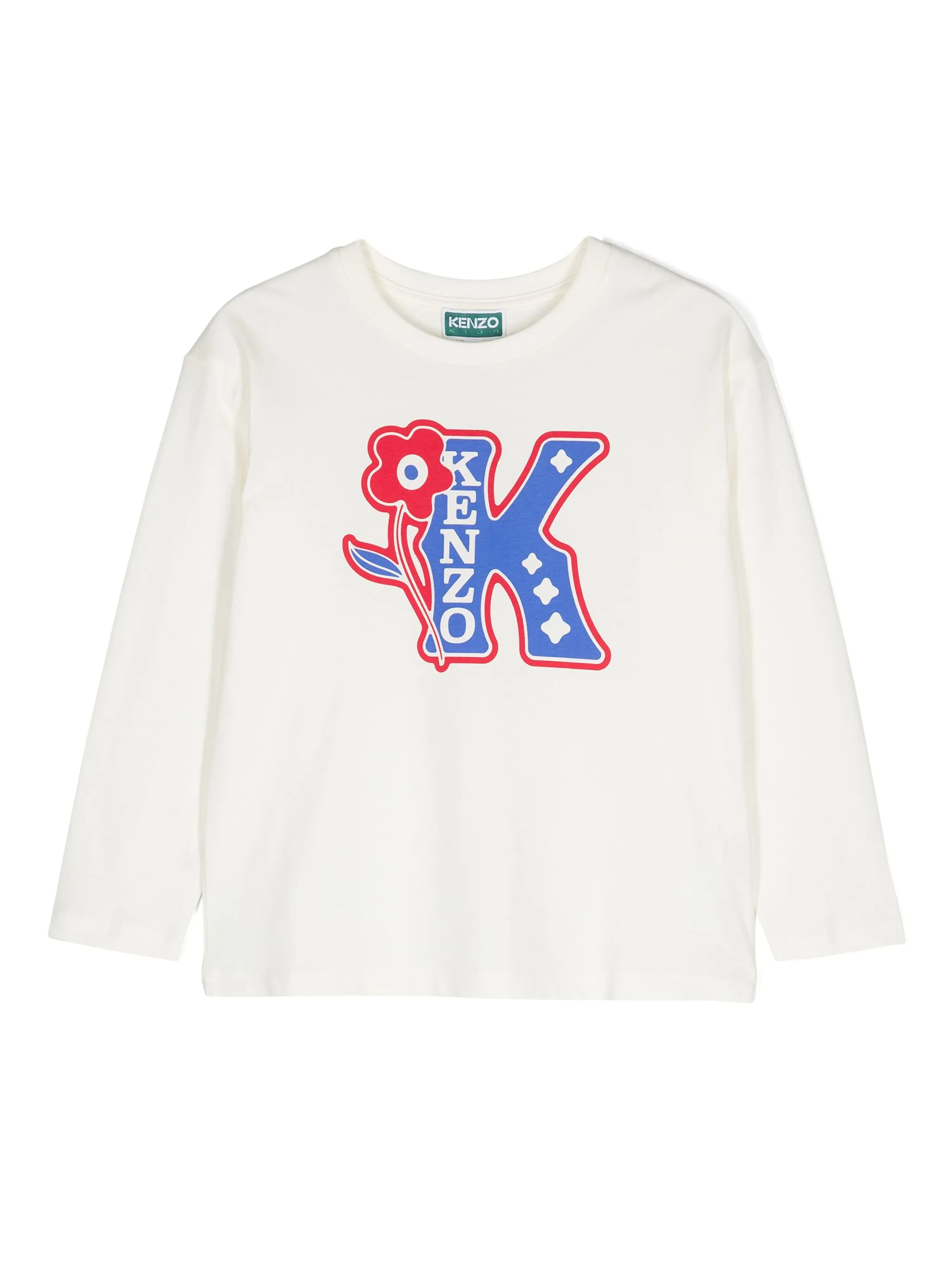 

Футболка Boke Flower Kenzo Kids, нейтральный