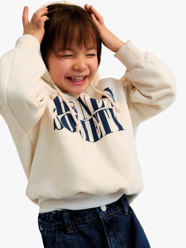 

Детская худи Mica Cotton с логотипом The New Society, Moonlight White