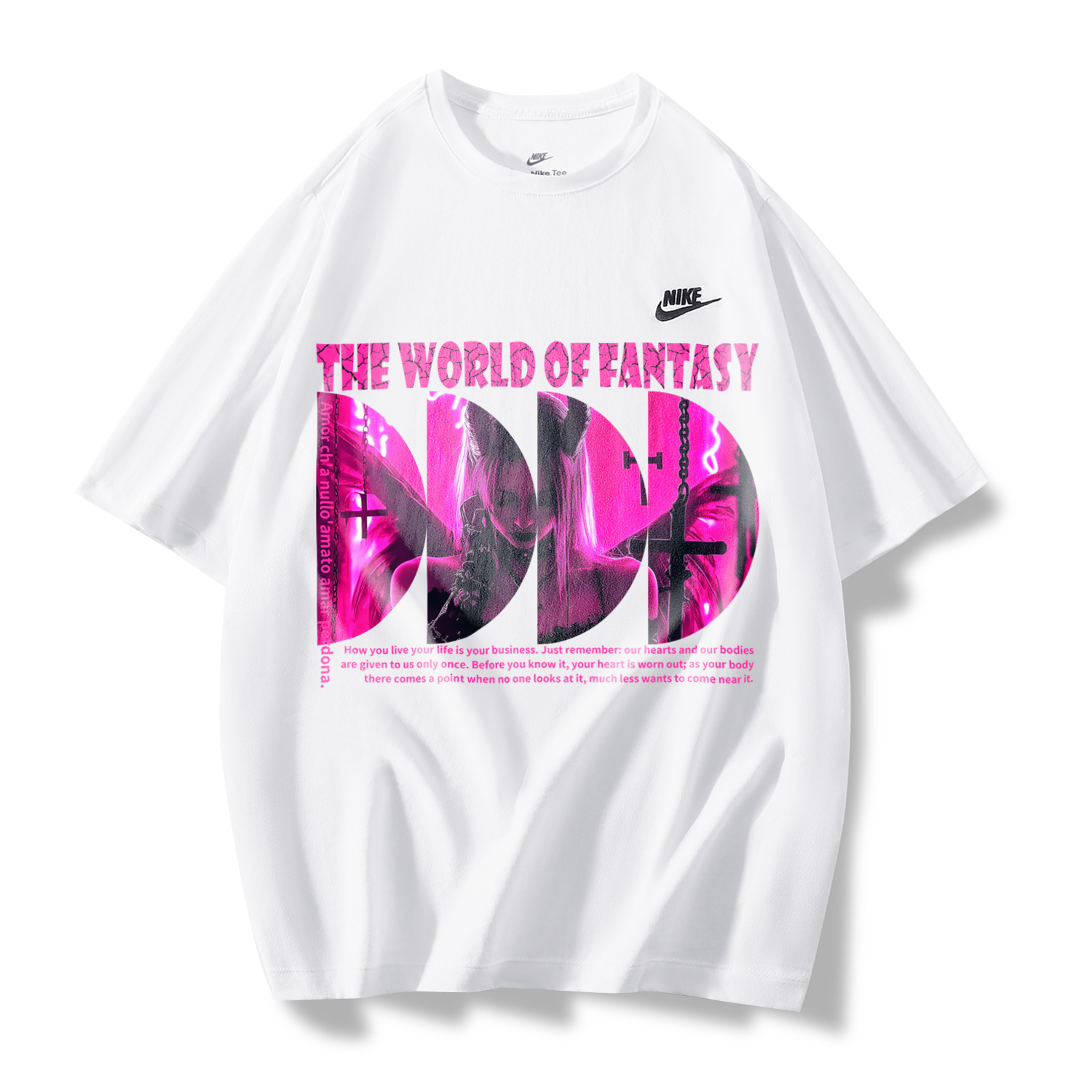 

Футболка унисекс белая Desire Angel A Nike