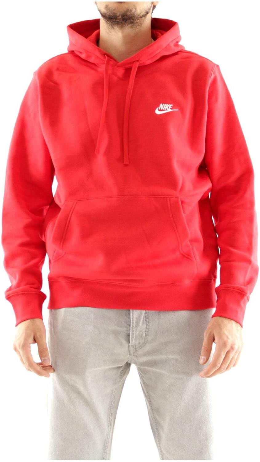 

Толстовка с капюшоном Nike Mens Sportswear Club, University Red/University Red, Красный, Толстовка с капюшоном Nike Mens Sportswear Club, University Red/University Red
