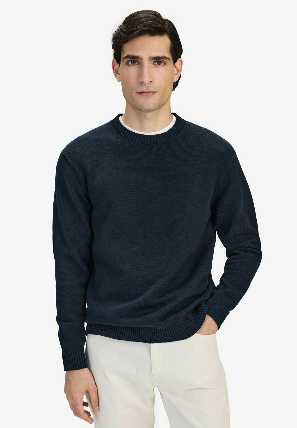 

Джемпер PLAIN O-NECK CARLO John Henric, синий