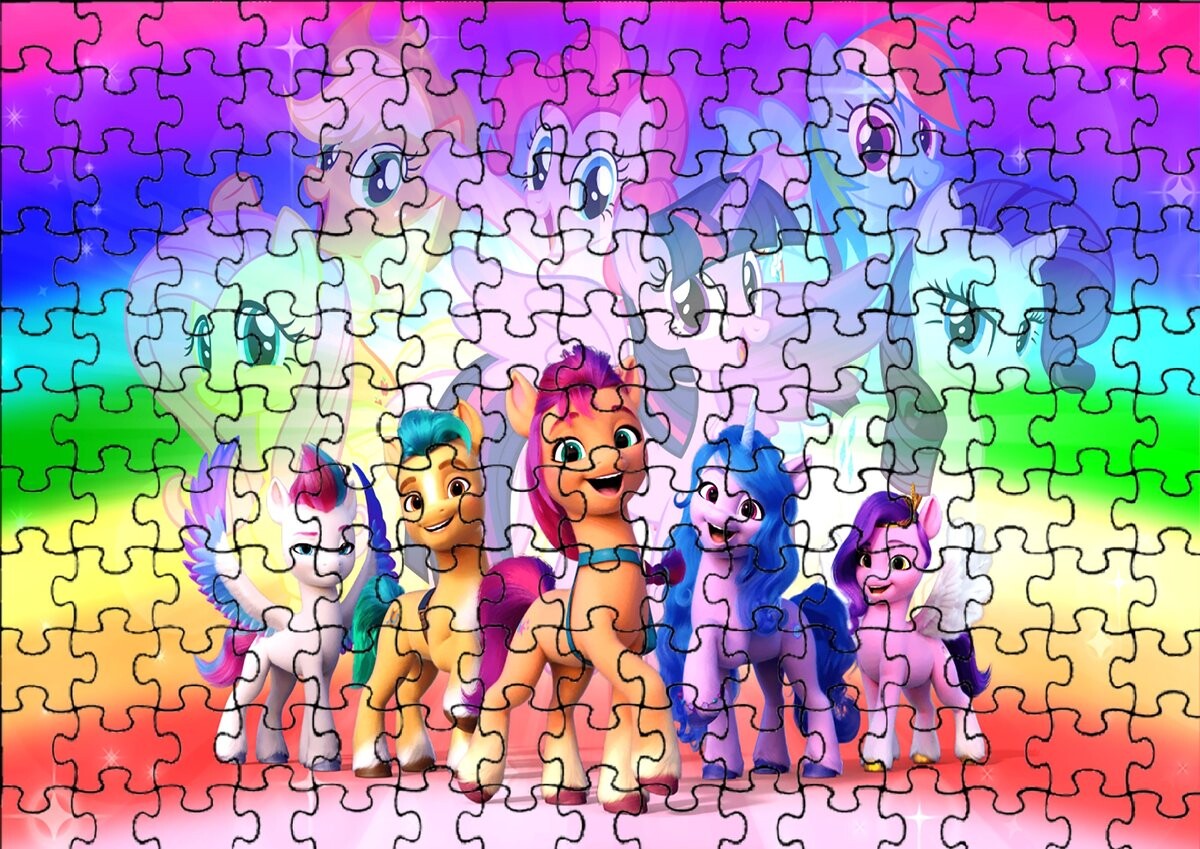 

Пазл 120 деталей: My Little Pony + Сумка с принтом bez marki