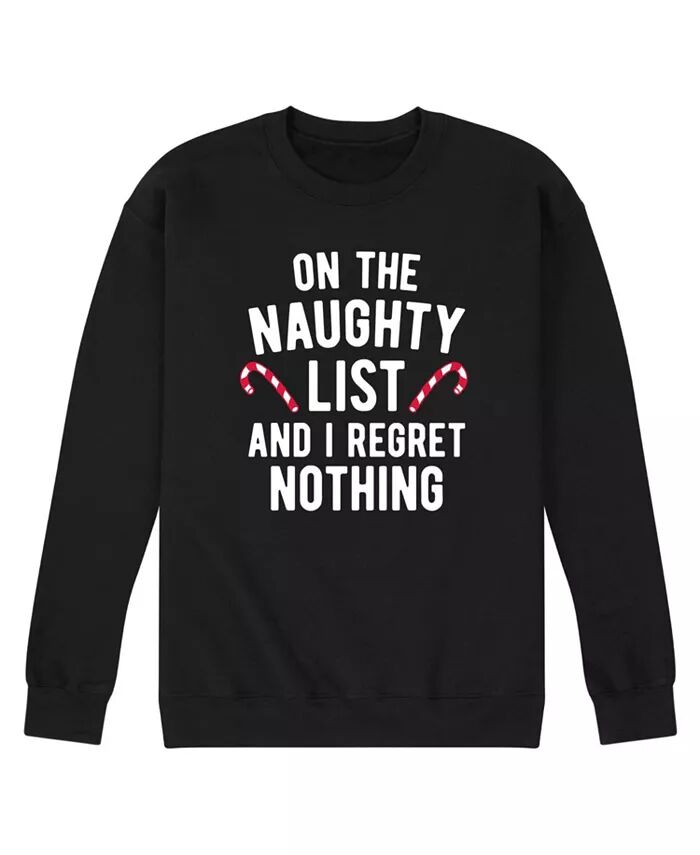 

Мужская флисовая футболка Naughty List AIRWAVES, черный