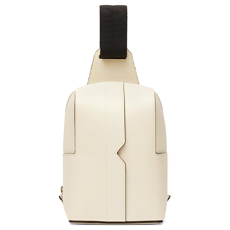 

Valextra Мини-слинг-бэг V Line Calfskin для мужских в цвете ecru