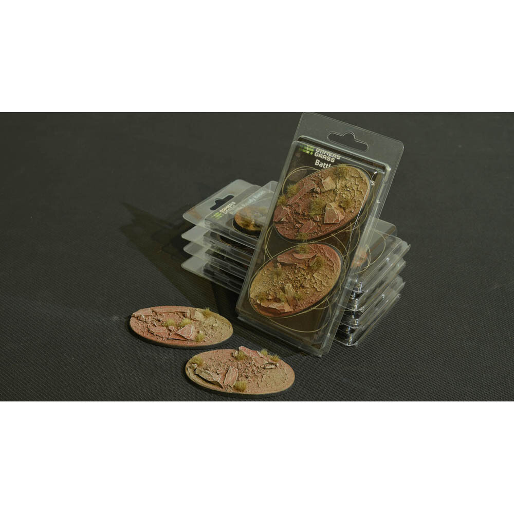 

Аксессуары Gamers Grass Battle Ready Bases: Badlands - Oval 90mm (2)