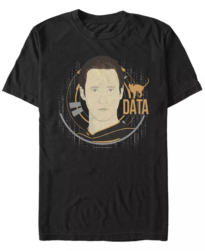 

Футболка с коротким рукавом Star Trek Men's Data Big Face Fifth Sun, черный