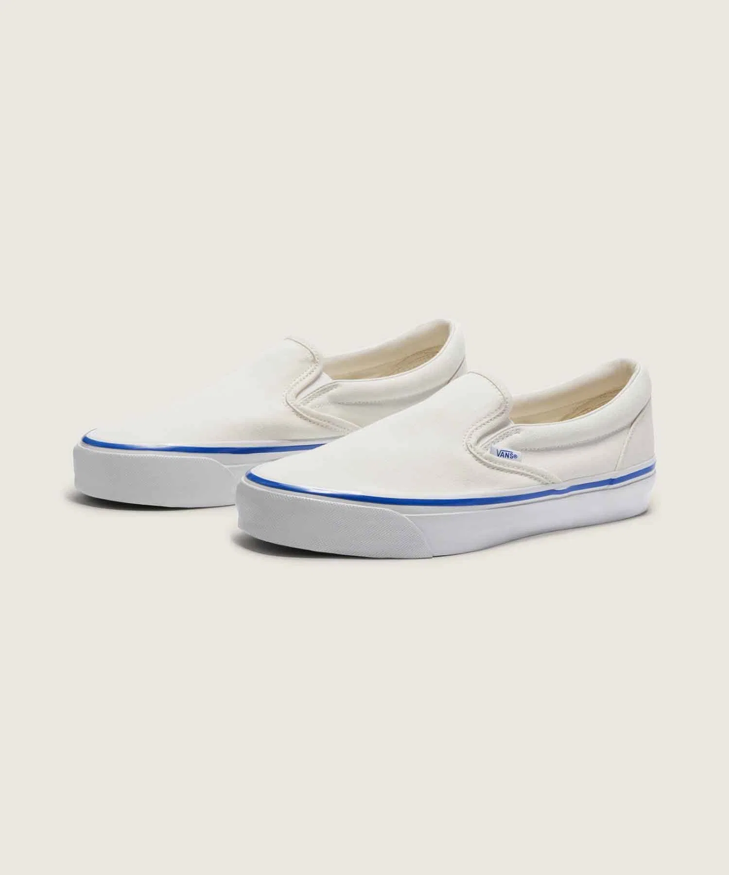 Унисекс слипоны VANS PREMIUM из канваса, белые — фото 2