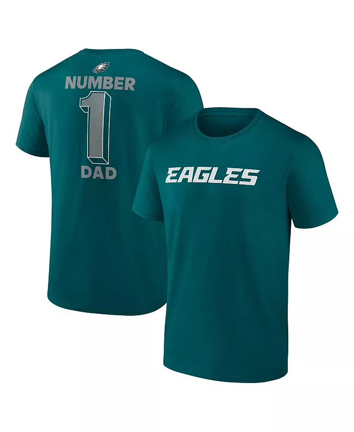 

Мужская футболка-джерси Philadelphia Eagles Dad в цвете Midnight Green Logo Athletic