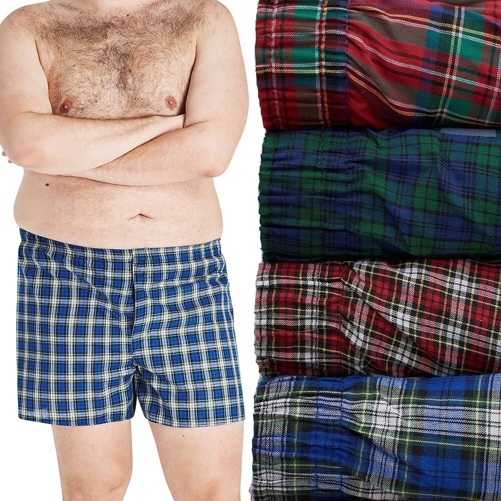 

Комплект из 4 боксеров Big & Tall Hanes Ultimate Cool Comfort, цвет Assorted