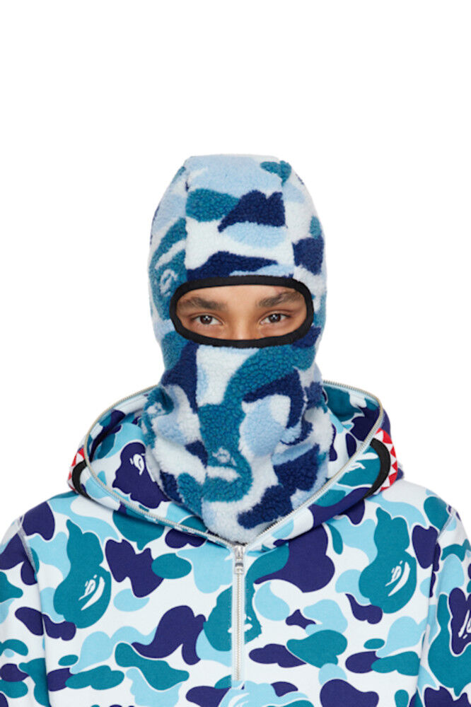 

Балаклава флисовая ABC Camo Boa синего цвета BAPE