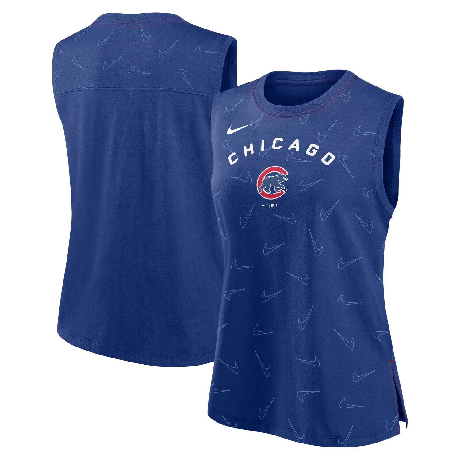

Женская майка Nike Royal Chicago Cubs Muscle Play Nike