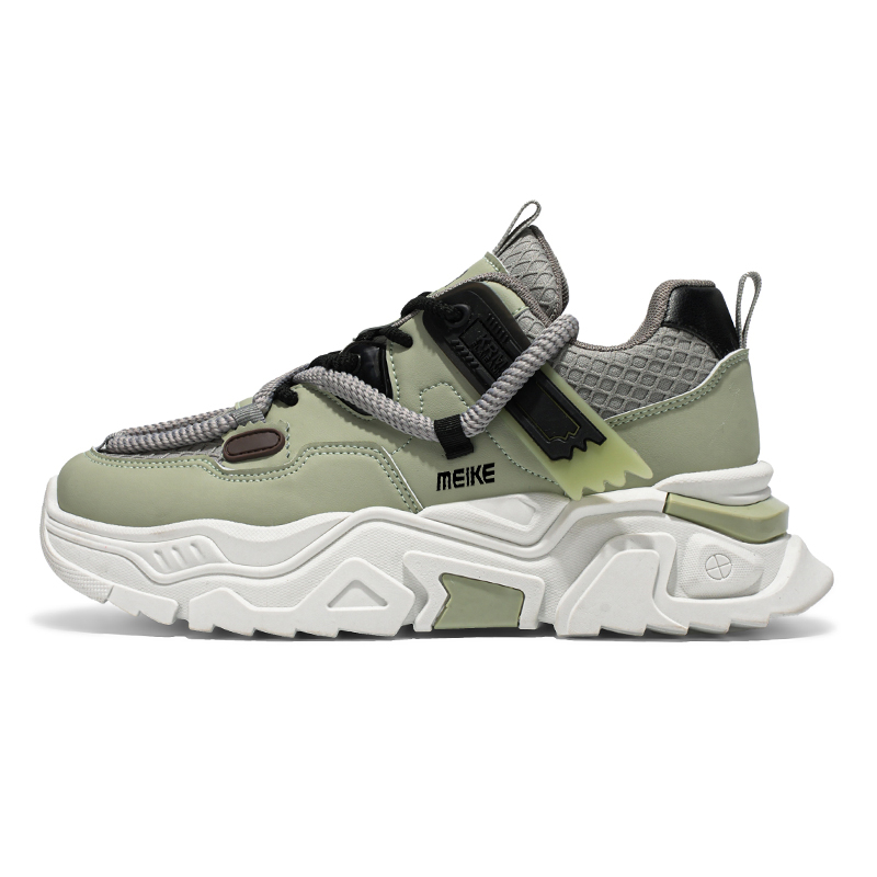 

MEIKE Скользоустойчивые износостойкие дышащие массивные низкие кроссовки мужские Avocado Green, цвет Avocado Green