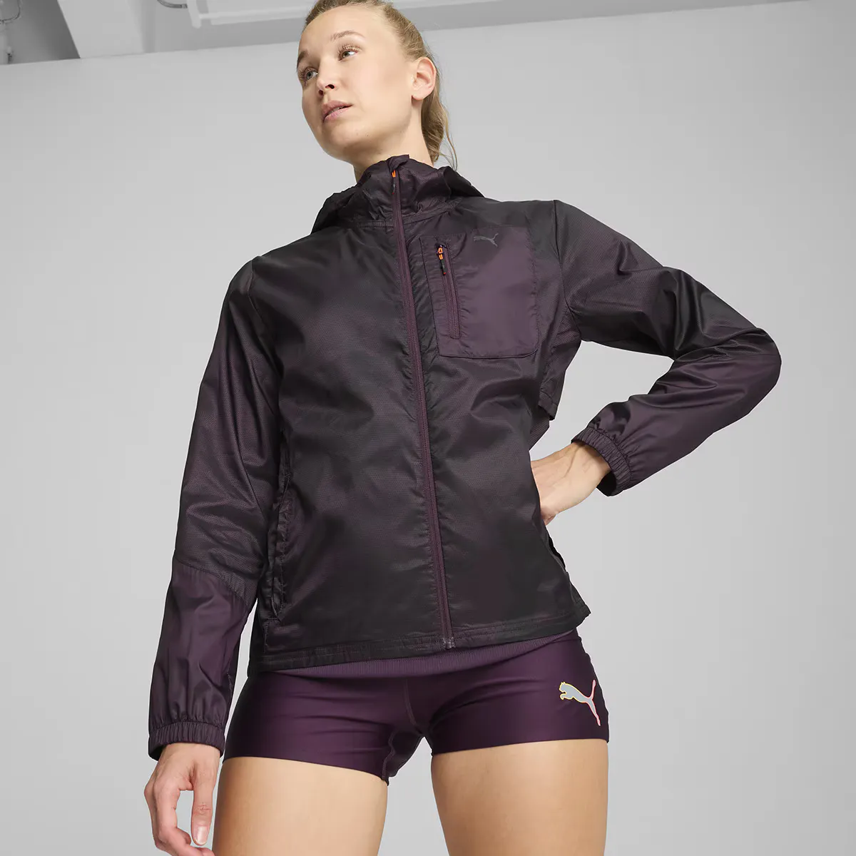 

W SEASONS Женская куртка для бега WindCELL Puma, пурпурный