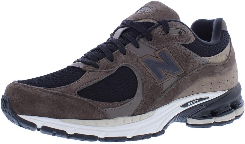 

Мужские кроссовки New Balance 2002 года, Castlerock/черные/магнитные, Dark Brown/White/Black