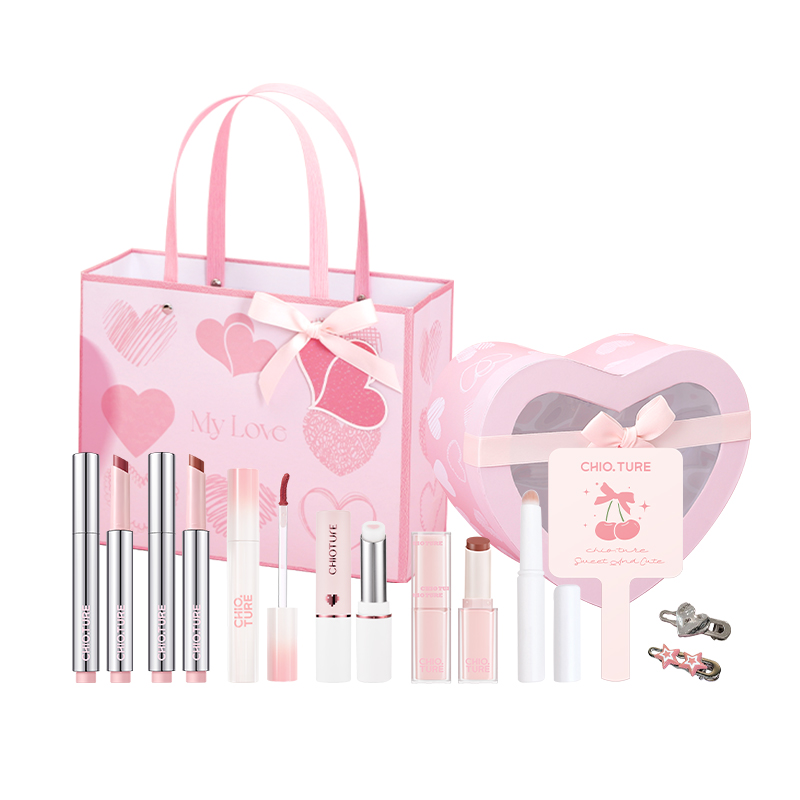 

CHIOTURE Персиковый набор для макияжа губ легкое нанесение глянцевый блеск натуральный 6 предметов