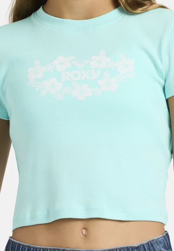 Футболка спортивная Roxy Baby one more t (kvj0), бирюзовый — фото 4