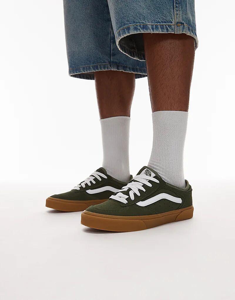 Кроссовки Vans Rowley Classic коричневого цвета с резиновой подошвой