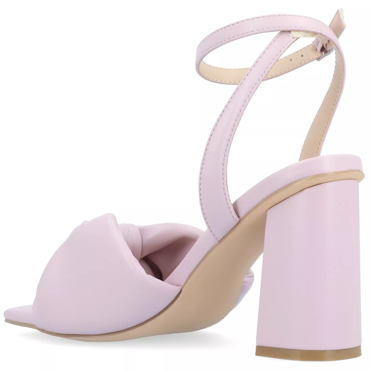 Женские босоножки на блочном каблуке Journee Collection Tru Comfort Foam Lottey Journee Collection, бежевый — фото 4