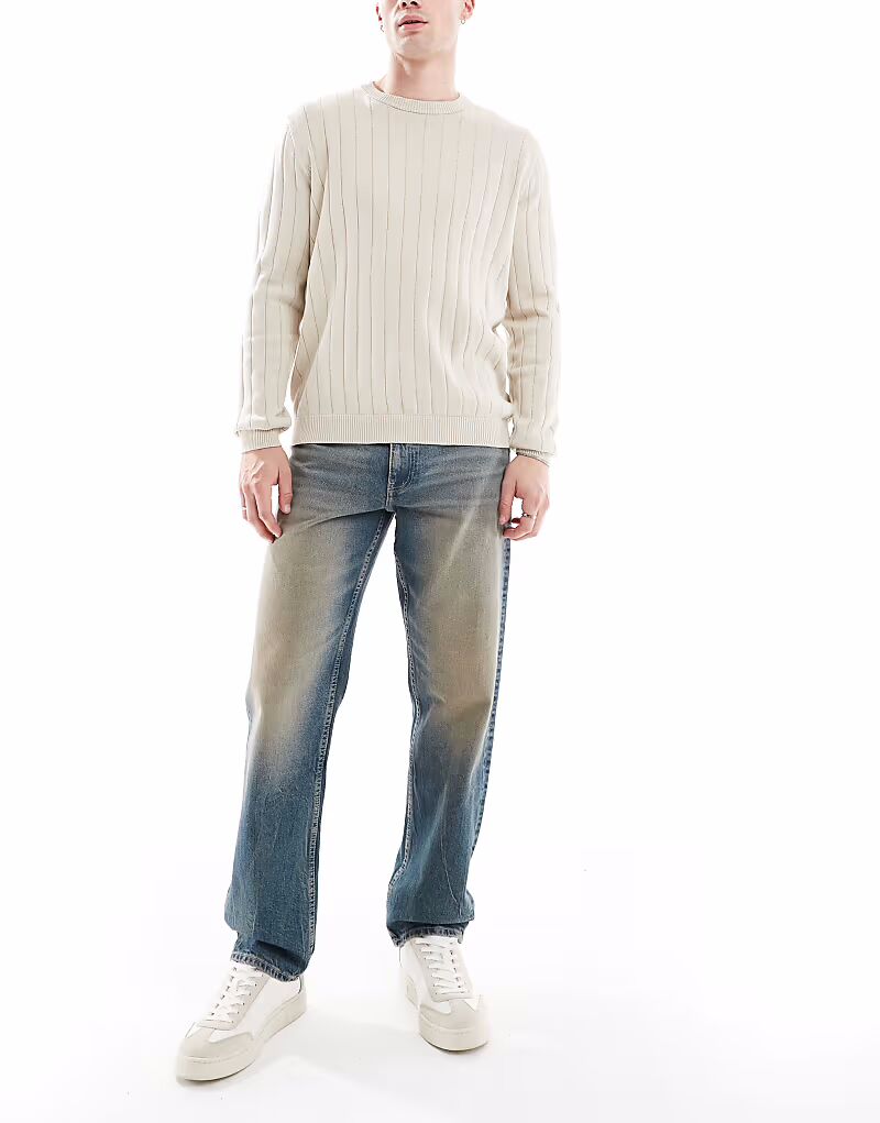 

Прямые джинсы с оттенком светло-голубого цвета Asos Design