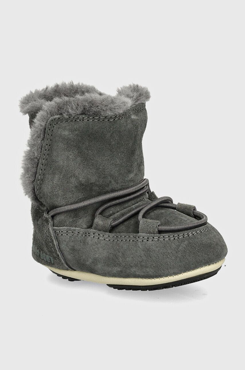 

Детские зимние ботинки Moon Boot CRIB SUEDE, серый