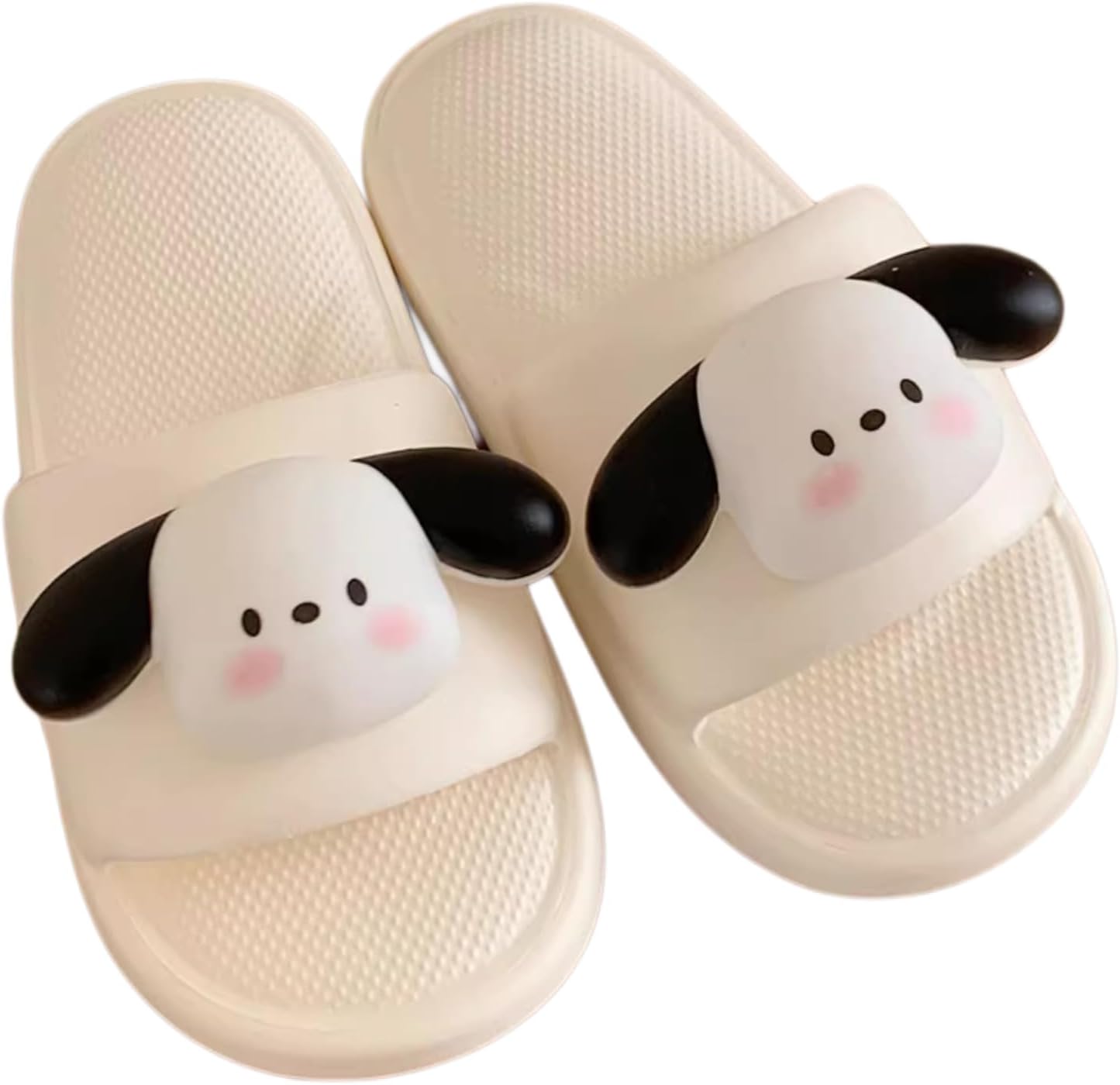 

Унисекс милые мультяшные шлепанцы с собакой для женщин и мужчин, тапочки для дома и улицы, для пляжа, бассейна и душа Ypnmr, белый