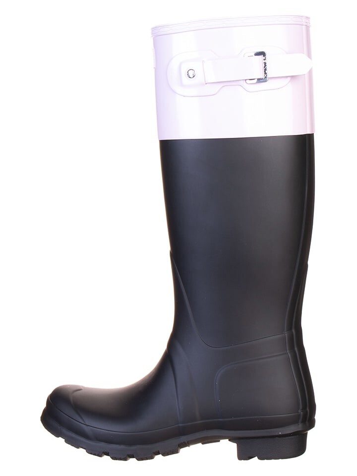 

Резиновые сапоги Hunter, цвет dunkelblau/rosa