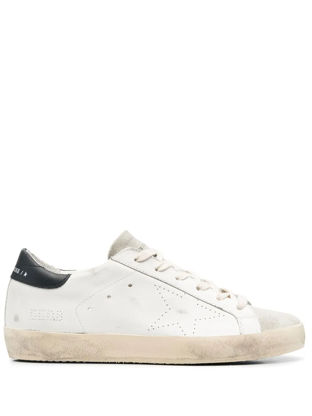 Кеды Super-Star с эффектом потертости GOLDEN GOOSE, белый