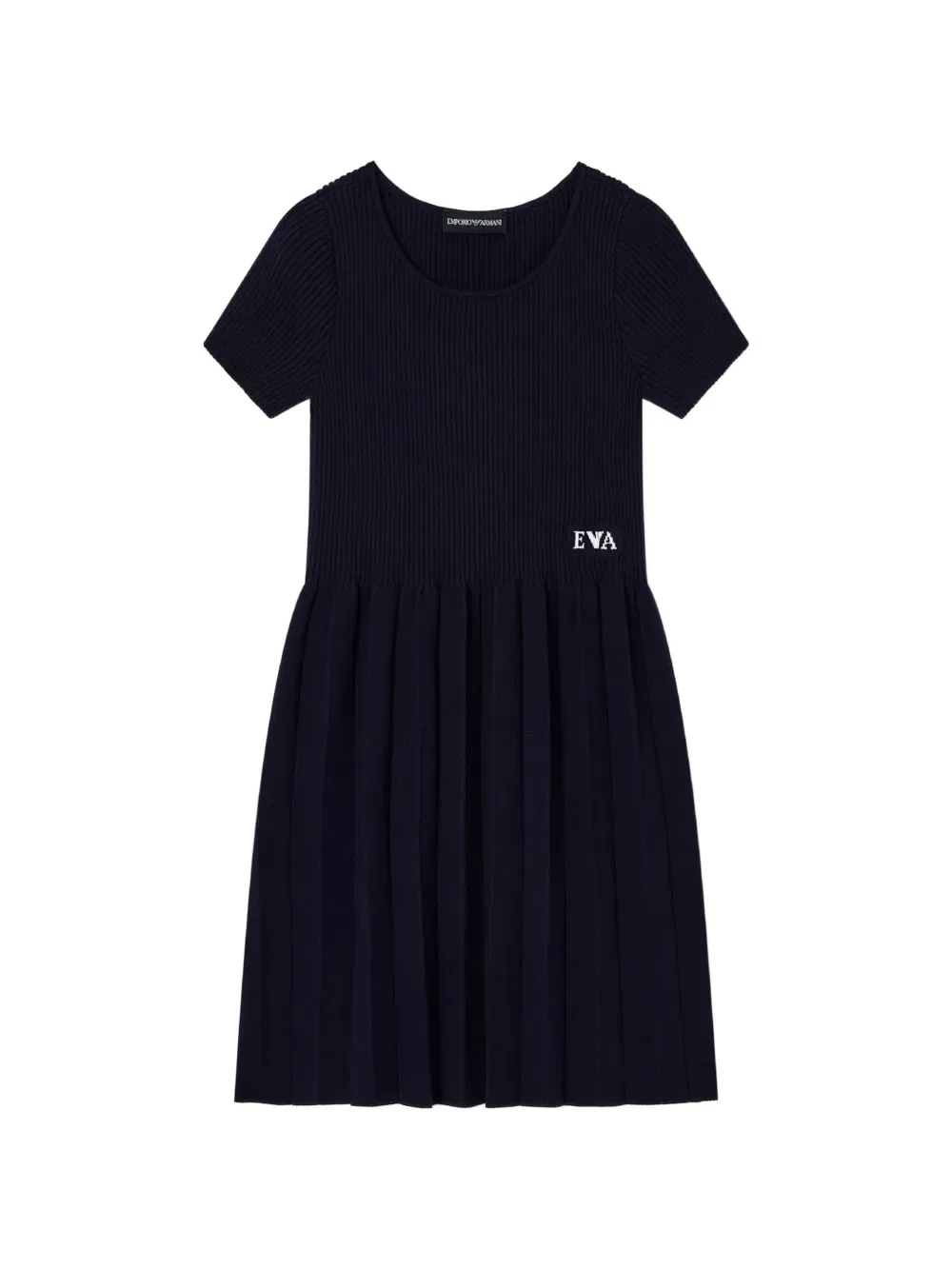 Платье в рубчик Emporio Armani Kids, синий