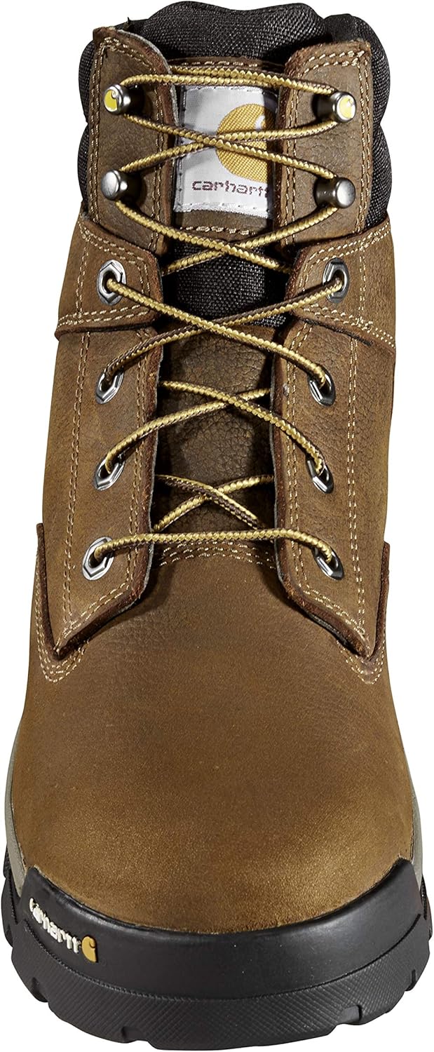 Рабочие ботинки Carhartt Ground Force 6" Waterproof Composite Toe для мужчин, Bison Brown Oil Tan — фото 2