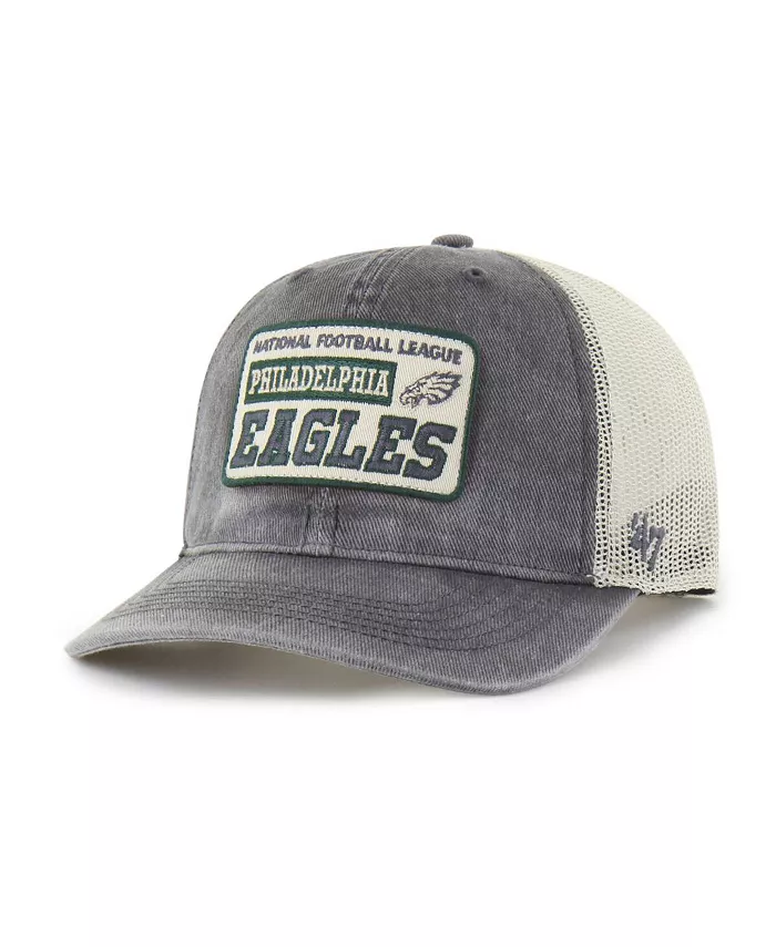

Мужская кепка-шляпка Philadelphia Eagles Canteen Relaxed Trucker Adjustable, угольного цвета '47 Brand