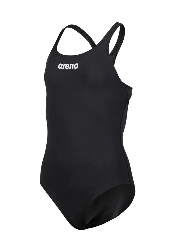 Купальник слитный Arena Team swim pro solid, черно-белый — фото 4