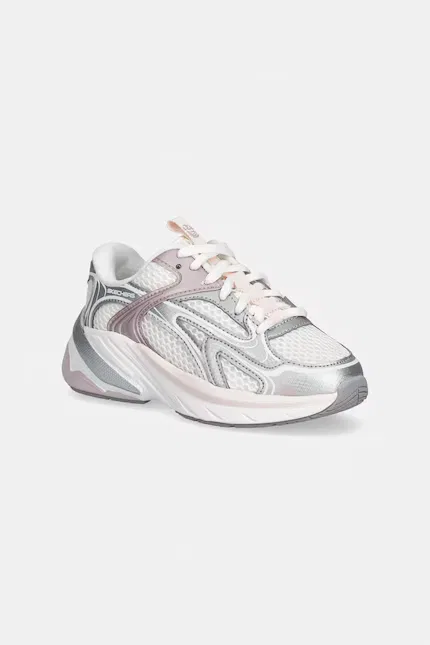 Сникерсы на платформе S2K Skechers, серебряный