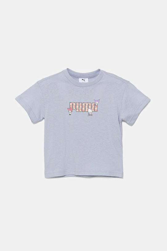 

Детская хлопковая футболка HELLO KITTY & FRIENDS Relaxed Graphic Tee Puma, синий